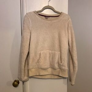 Roxy Cream Fuzzy Pullover Medium
